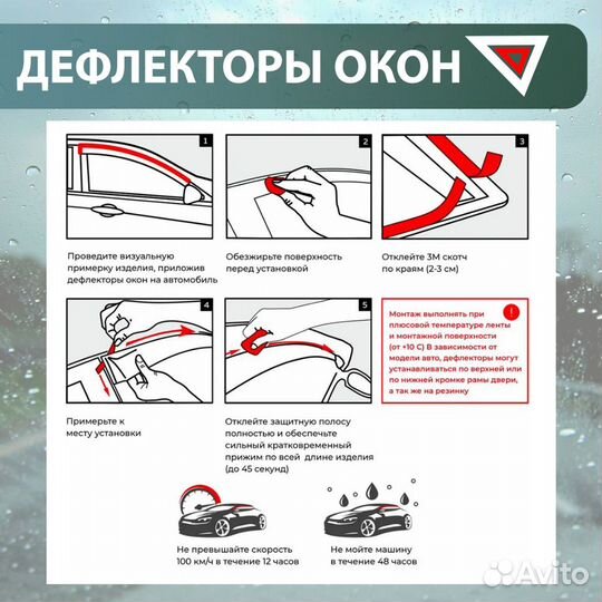 Дефлекторы окон Лада Гранта Лифтбек