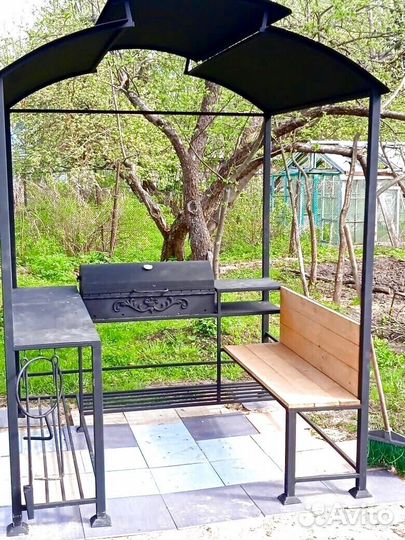 Мангал с крышей