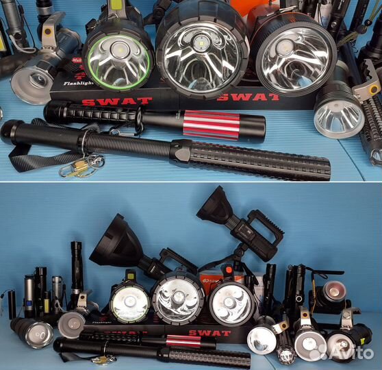 Фонари Аккумуляторные Новые Для охоты и рыбалки