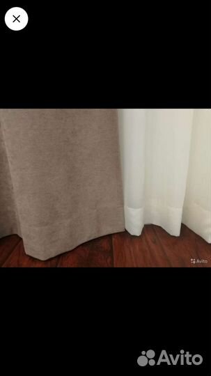 Тюль из органзы бело-молочный цвет