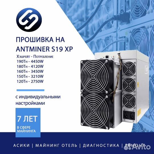 Прошивка на Antminer S19 XP