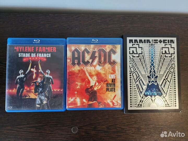 Blu-Ray Rammstein, AC/DC, Mylene Farmer