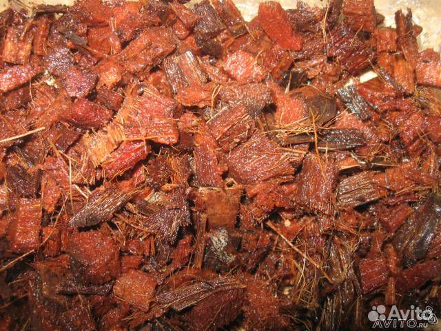 Кокосовые чипсы, дубовый опад