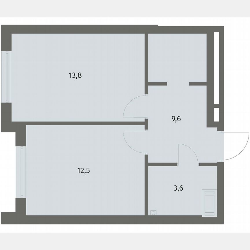 1-к. квартира, 39,5 м², 6/6 эт.