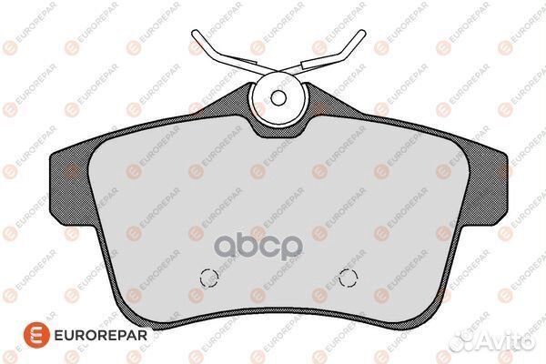 Колодки тормозные зад 1617272680 eurorepar