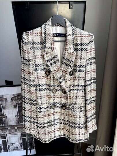 Пиджак твидовый