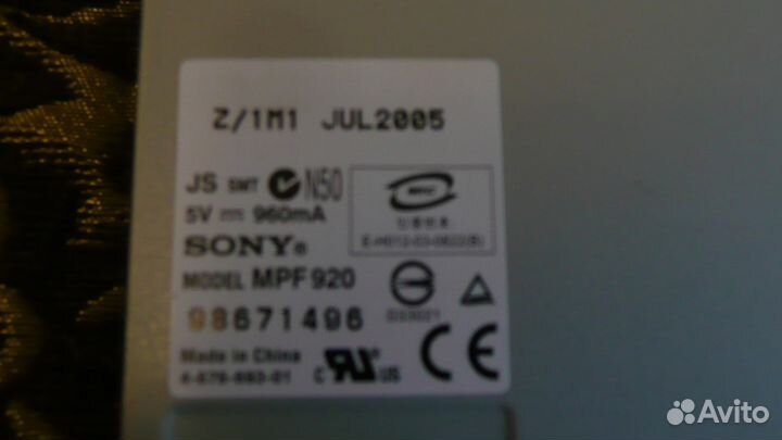 Дисковод FDD Sony 3.5