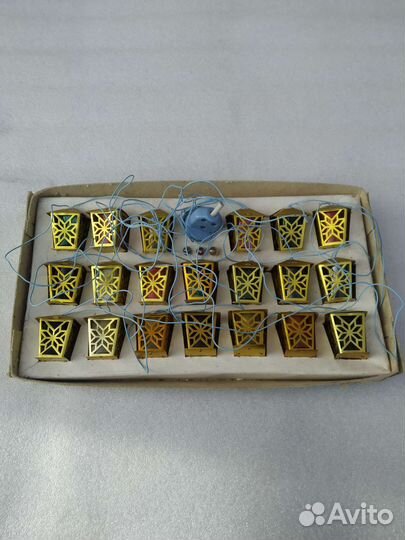 Ёлочная герлянда Золотой фанарик