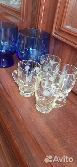 Бокалы цветное стекло