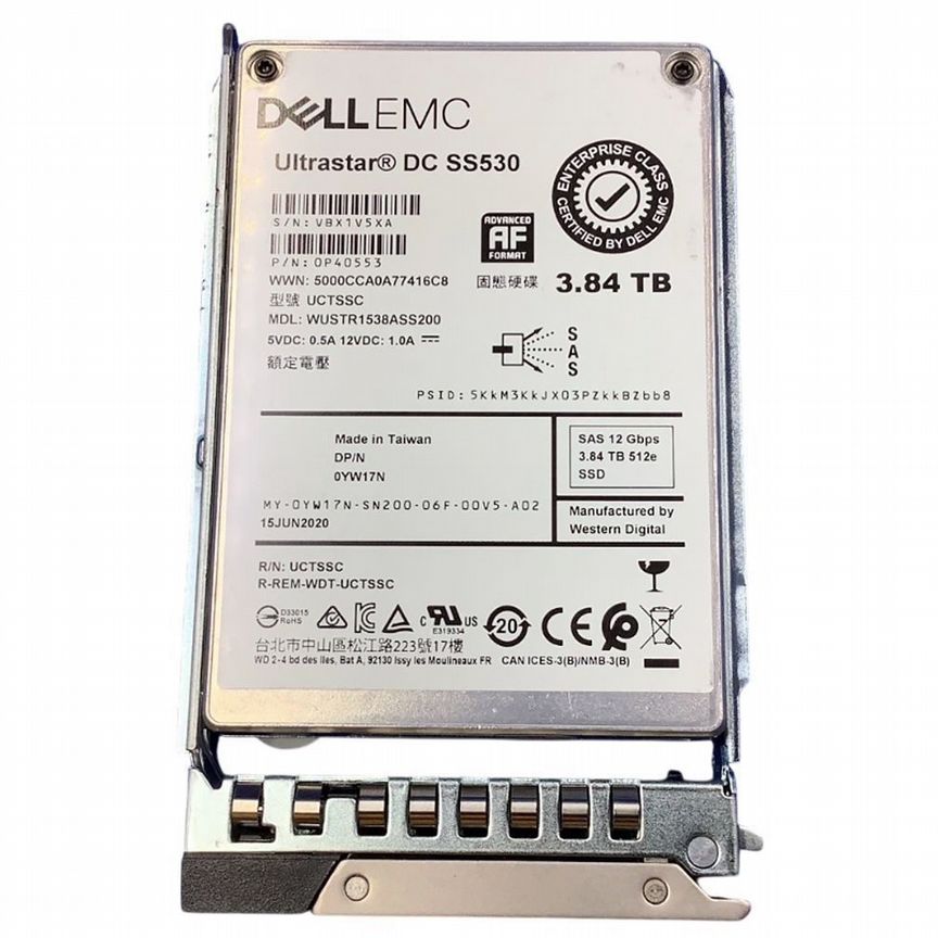 [YW17N] Жесткий Диск Dell 3.84tb Sas 2,5" Ssd Yw17n