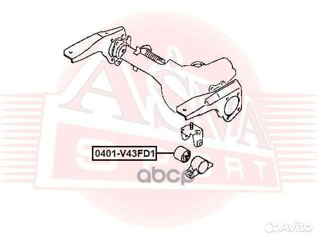 Сайлентблок передней подушки дифференциала