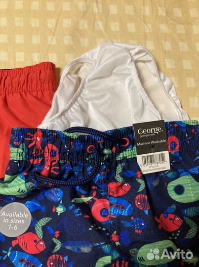 Плавки детские и панама George на 1,5-2 года