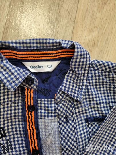 Рубашка для мальчика 6-12 месяцев