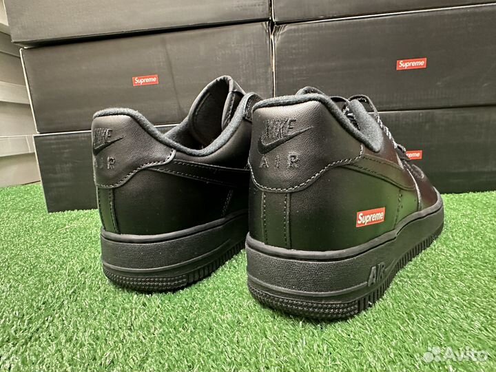 Nike Air Force 1 supreme black легит