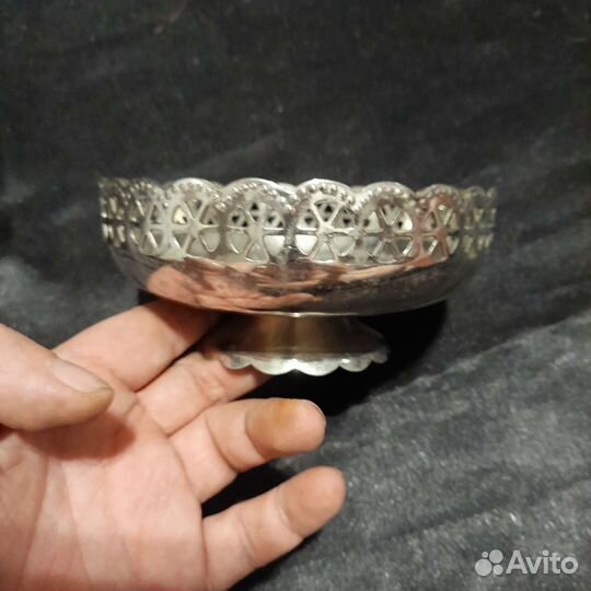 Конфетница мельхиор СССР Редкость