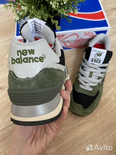 Кроссовки New Balance 574 зелёные