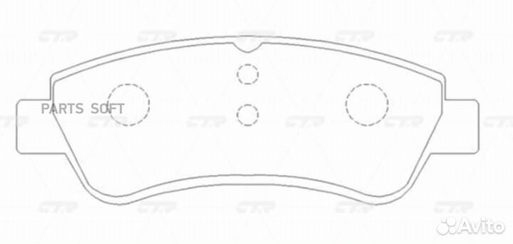 CTR GK0863 Колодки тормозные дисковые перед