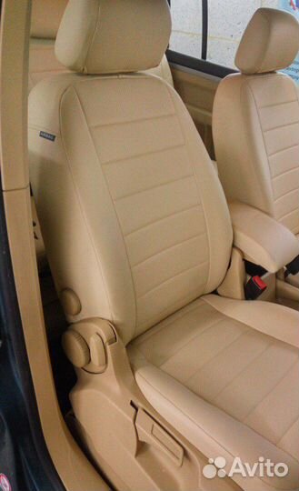 Чехлы экокожа Премиум Volkswagen Touran Автопилот