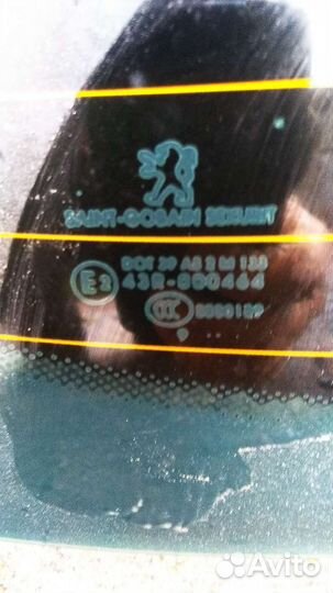 Стекло задней двери на peugeot 206