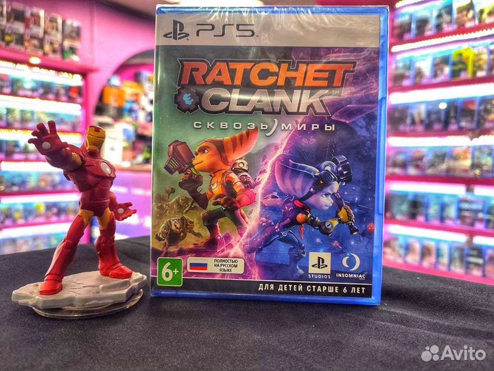 Диск PS5 Ratchet Clank Сквозь Миры (Новый)
