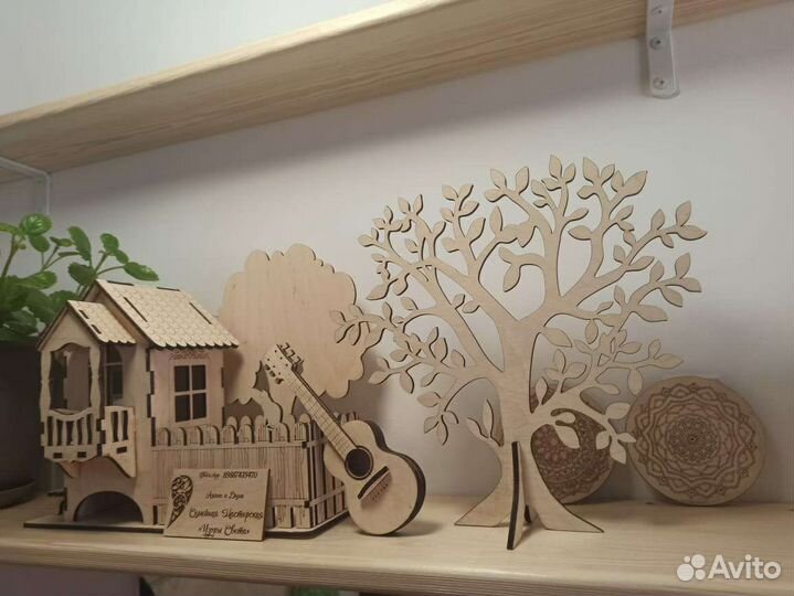 Изготовление деревянных сувениров. Лазерная резка