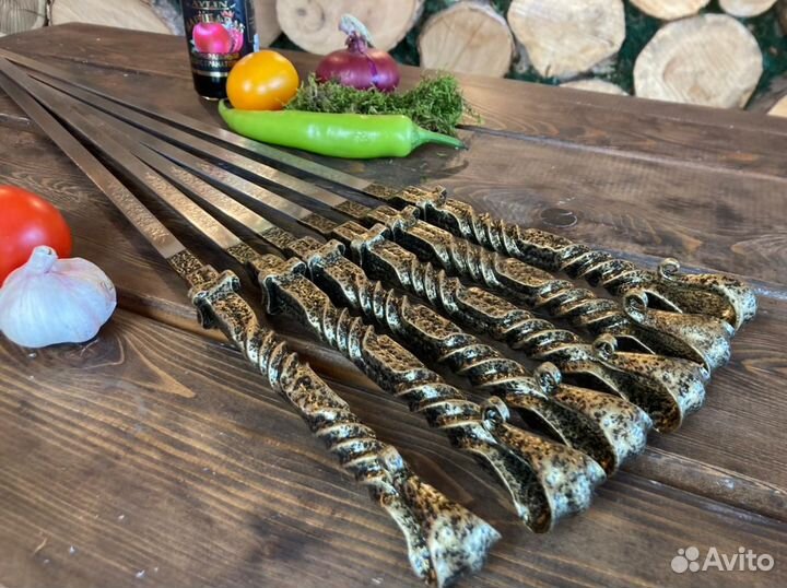 Кованые шампура ручной работы