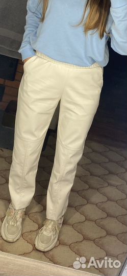 Брюки кожаные