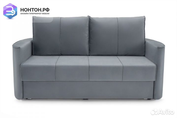 Диван еврокнижка Колибри темно-серый