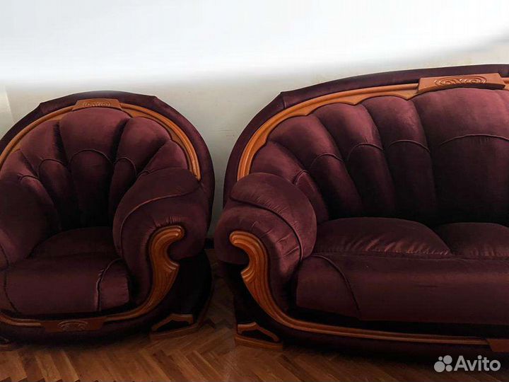 Диван и 2 кресла