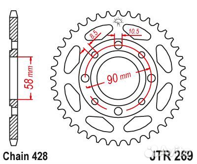 Звезда ведомая JTR269 51