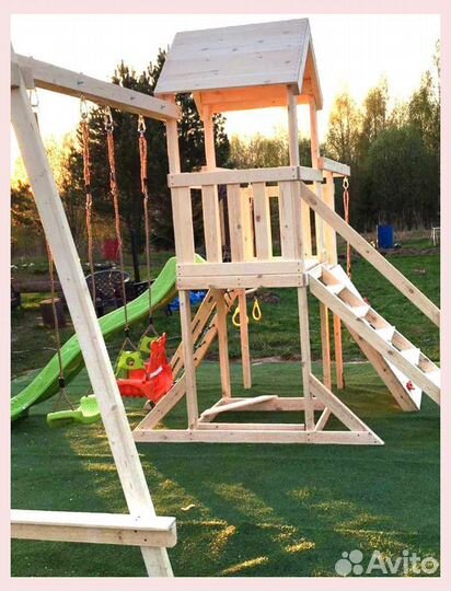 Деткая площадка уличная из дерева