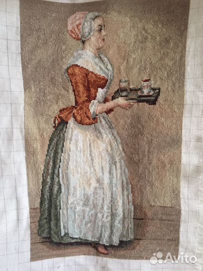 Вышивка крестом картина «Шоколадница»