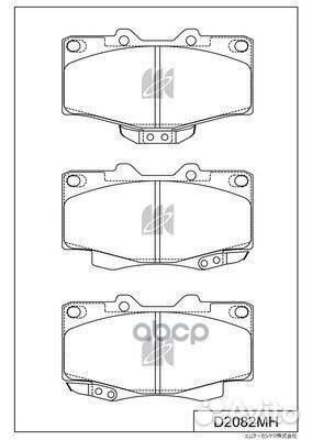 Колодки тормозные дисковые + противоскрипные пл