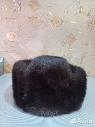 Норковая шапка мужская