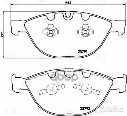 Колодки тормозные BMW E60/E65/M5/M6 04/jaguar