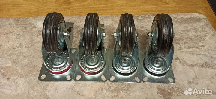 Колесо промышленное поворотное 100мм. (4 штуки)