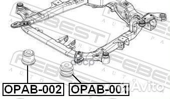 Сайленблок подрамника (opel astra H 2004-2010)