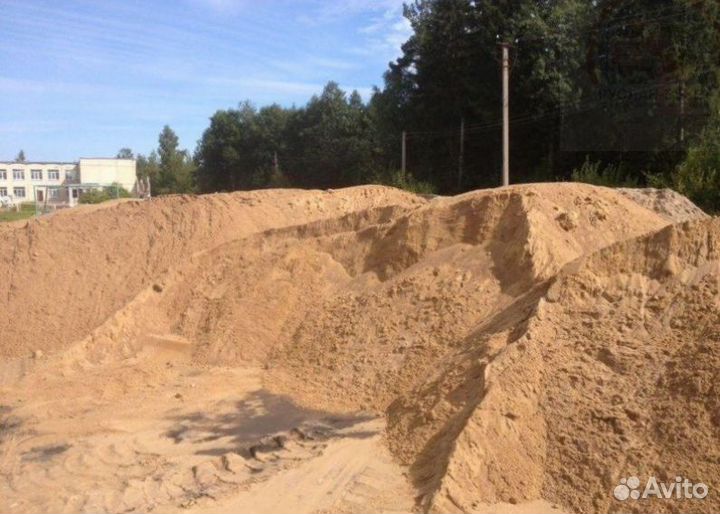 Щебень, песок