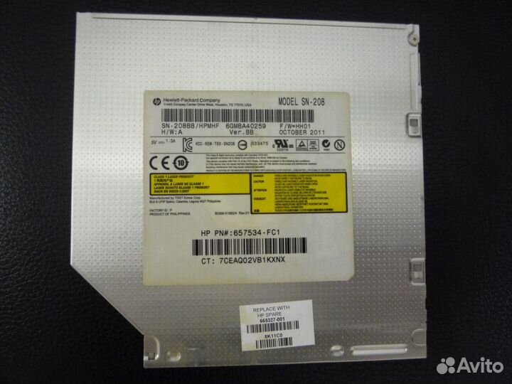 Привод DVD CD Rw HP