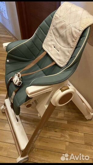 Стул для кормления happy baby berny V2, dark green