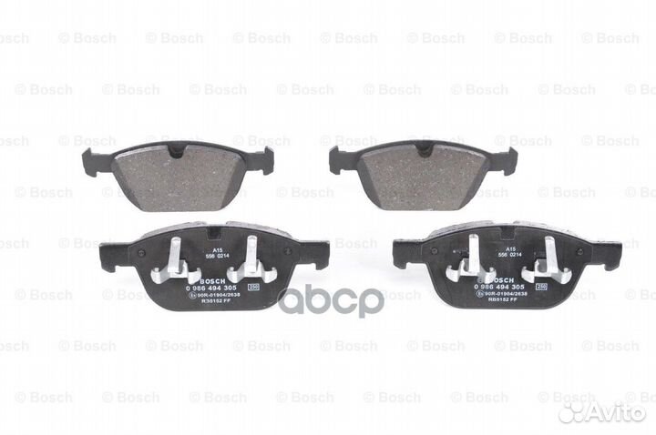 Колодки тормозные дисковые перед 0986494305 Bosch