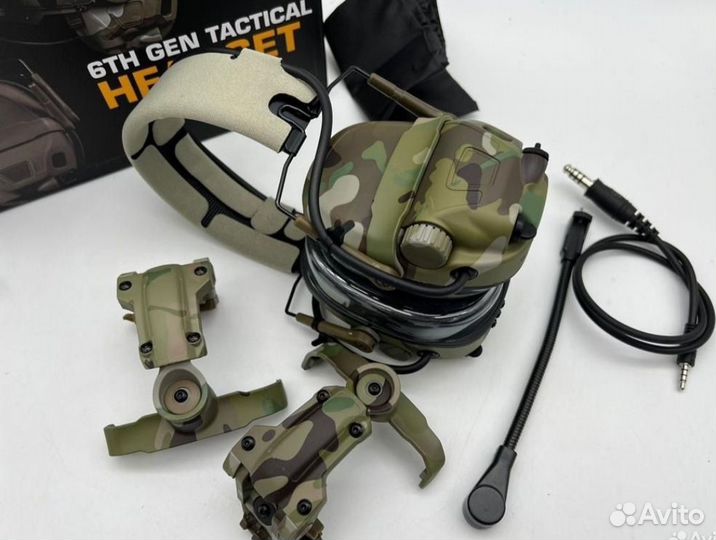 Тактические наушники Headset 6 GEN