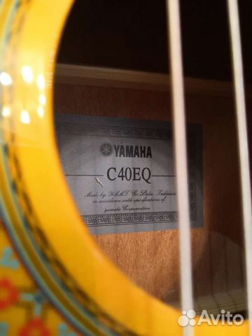 Классическая гитара yamaha c40 new с подключением объявление продам