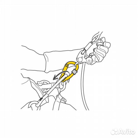 Карабин С роликом petzl rollclip Z TL