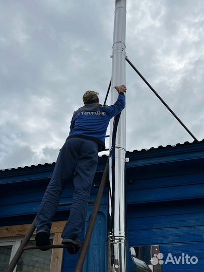 Монтаж дымоотведения, вентиляции