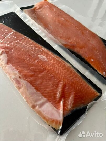 Филе форели и семги слабосоленная