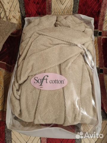 Халат мужской абсолютно новый Soft Cotton M