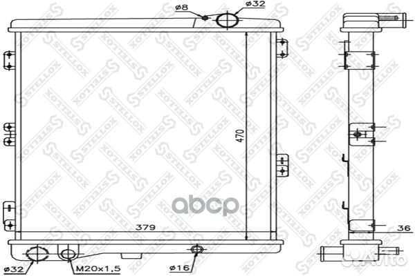 10-25080-SX радиатор системы охлаждения Audi 8