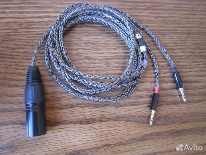 Кабель баланс XLR на 2*3,5 миниджек 2 метра