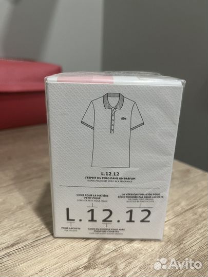 Туалетная вода lacoste L.12.12 rose жен ориг